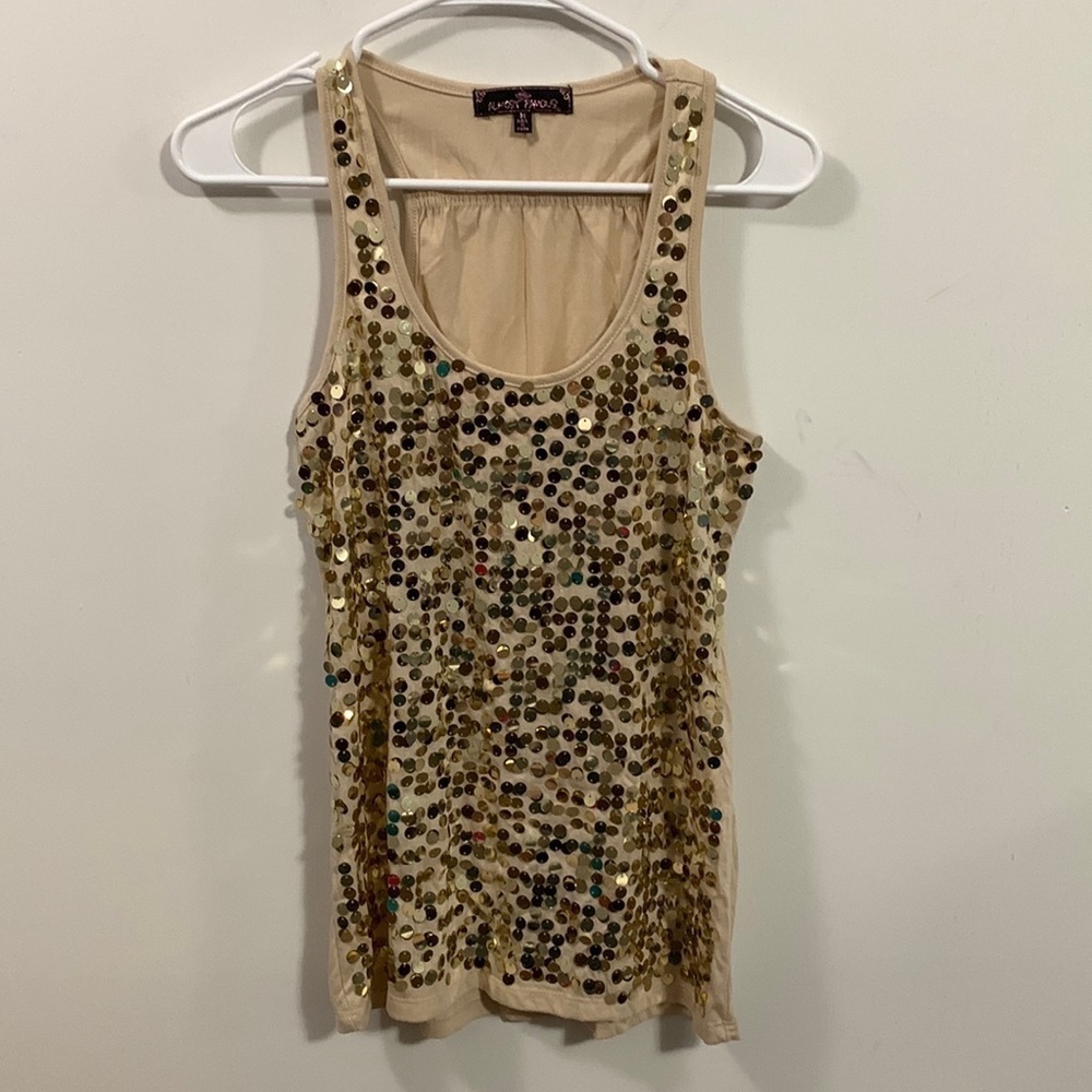 Almost Famous Bling Bling tank Top Size **Medium, good pre-owned condition